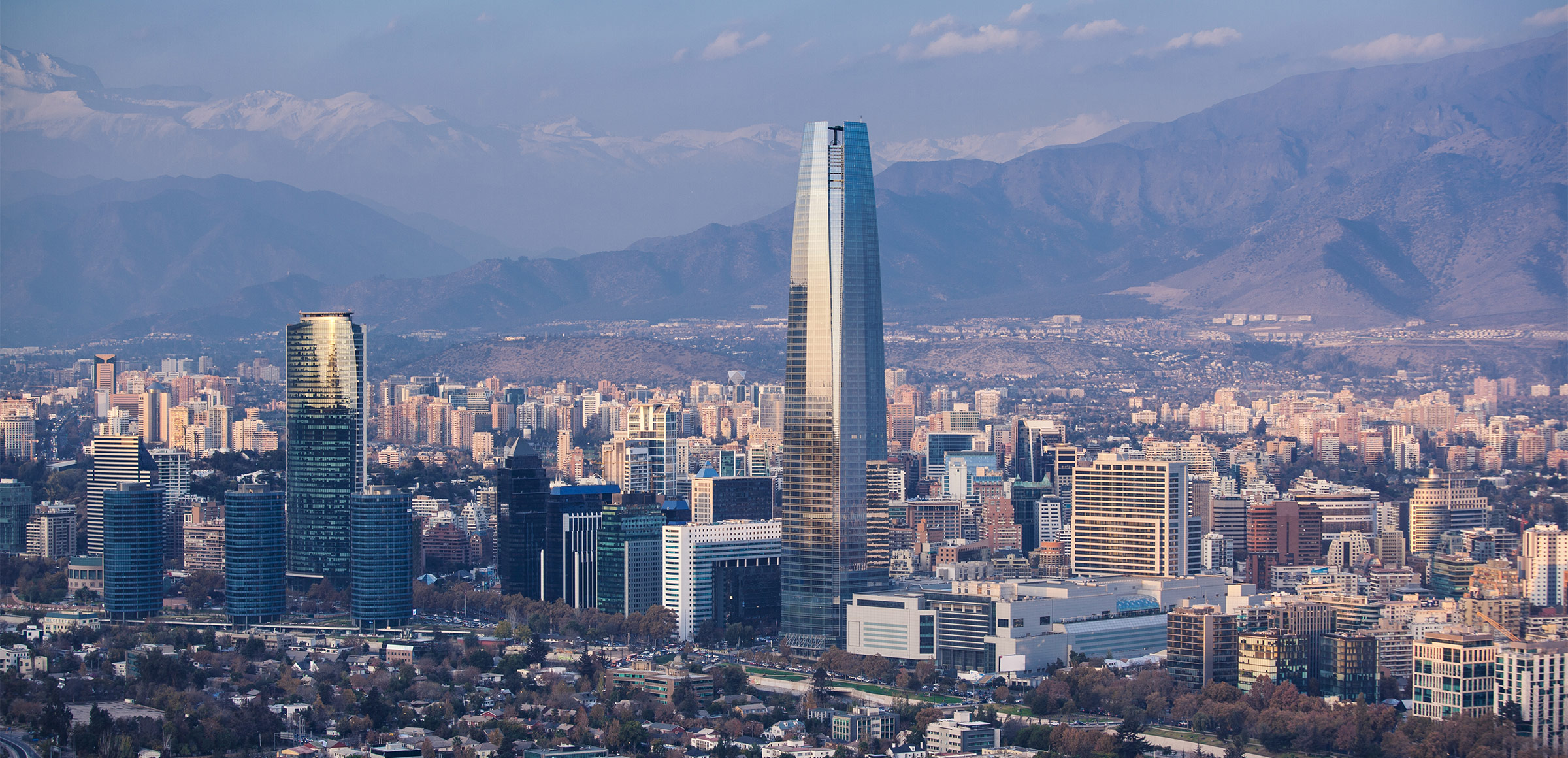 Panorama of Santiago