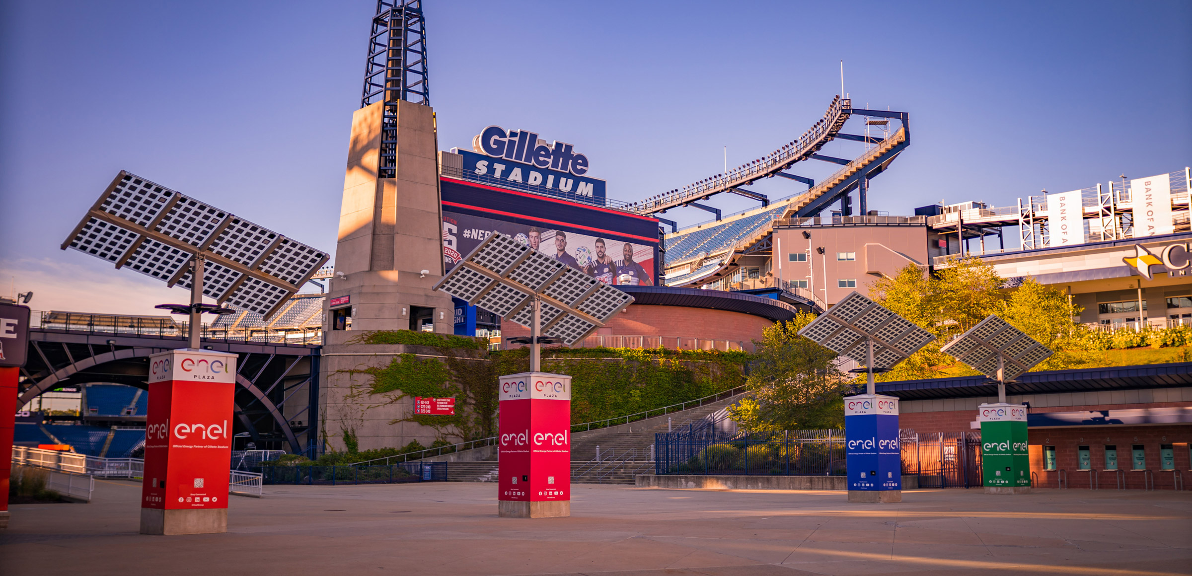 Enel North America and Kraft Sports + Entertainment welcome fans back to a  more sustainable sporting experience at Gillette Stadium