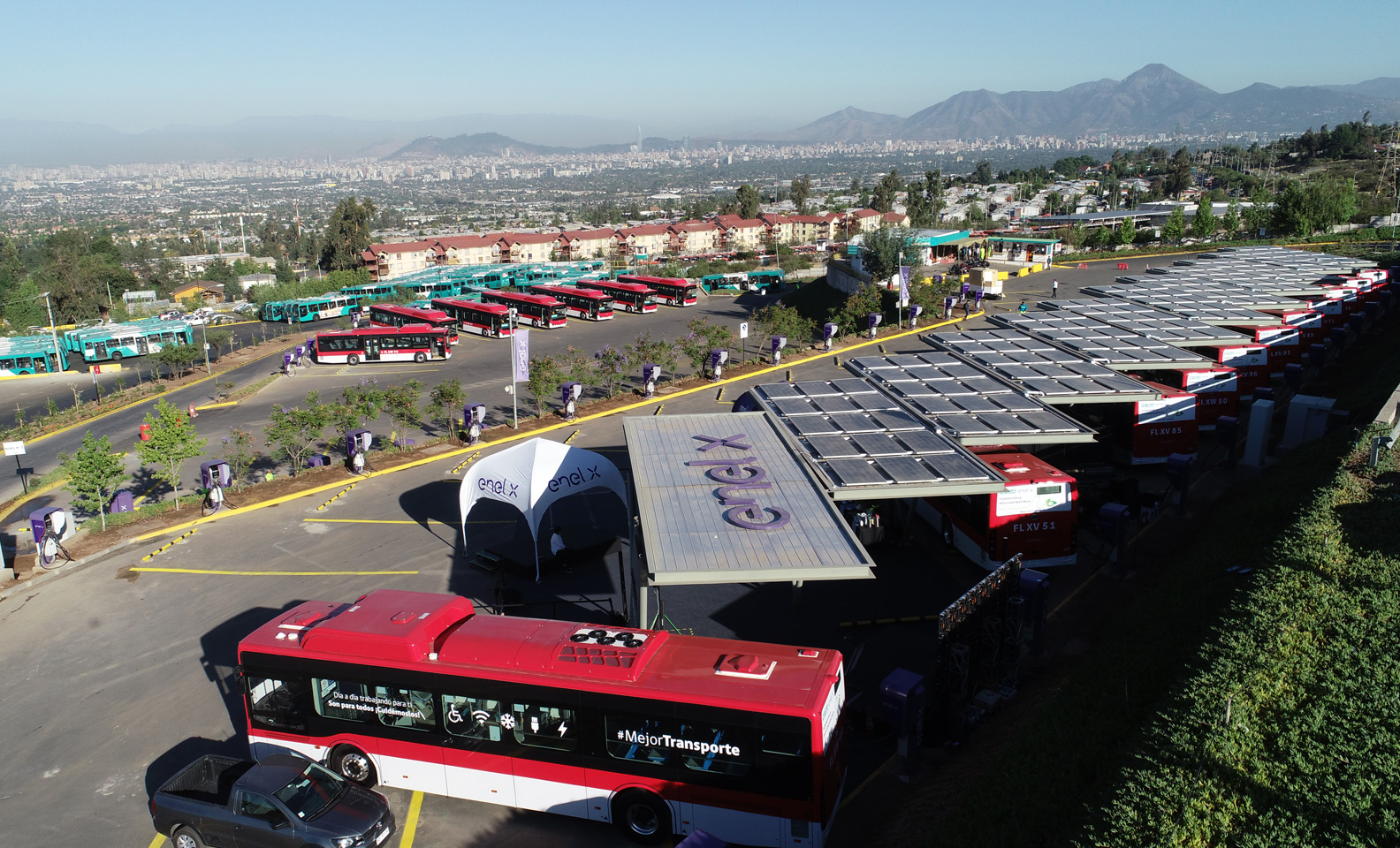 Cile: bus elettrici di Enel X 