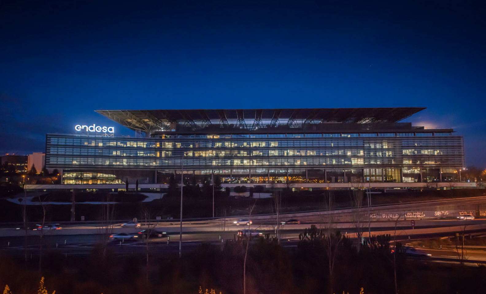 Front view of the Endesa building