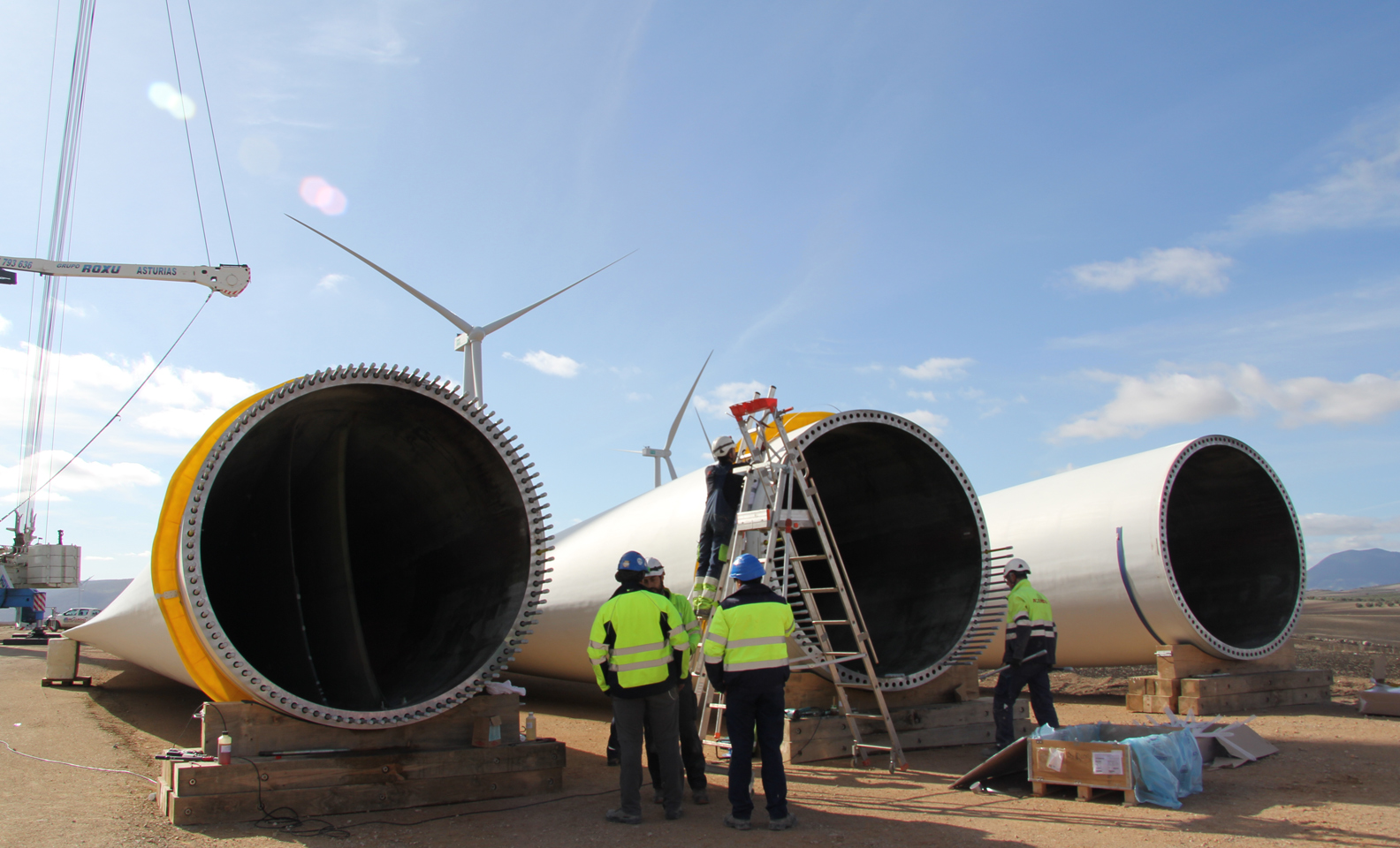 Elementos de aerogeneradores